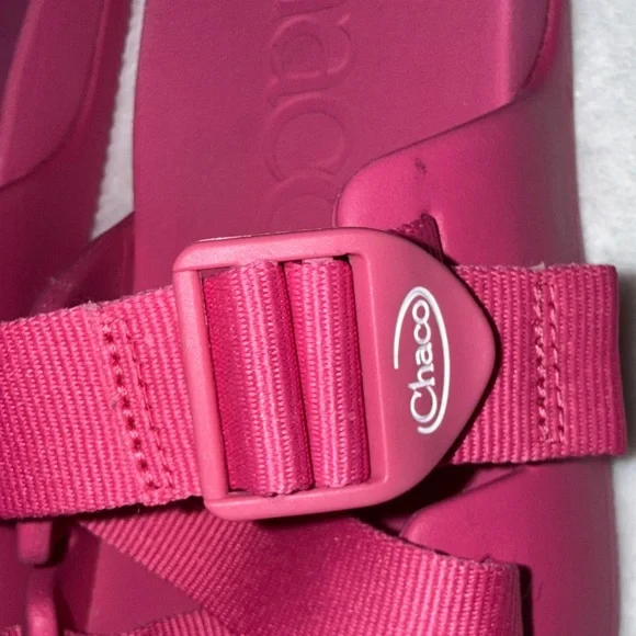 Chaco Women's Fuchsia Slide Sandals - Picture 3 of 8